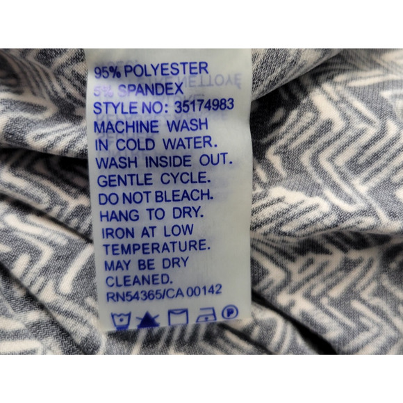 Peter Nygard Runched Sheath Dress Womens 10 Black White Sleek Modern Polished - Picture 9 of 11